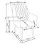 Stuhl K287 Kunstleder/Metall Dunkel Blau 58x61x85,10