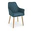 Stuhl K287 Kunstleder/Metall Dunkel Blau 58x61x85,7