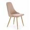 Stuhl K285 Stoff/Metall Beige 56x49x91