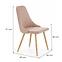 Stuhl K285 Stoff/Metall Beige 56x49x91,2