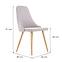 Stuhl K285 Stoff/Metall Hell Grau 56x49x91,8