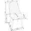 Stuhl K285 Stoff/Metall Hell Grau 56x49x91,9