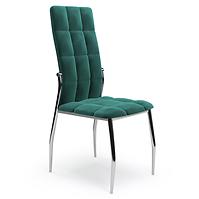 36HG+ŽIDLE K416 VELVET/KOV TMAVY ZELENÝ 43X54X101