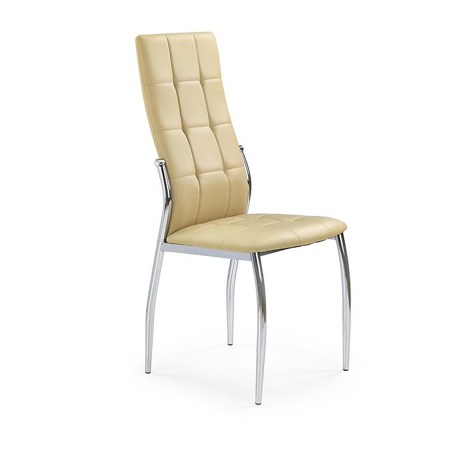 Stuhl K209 Metall/Kunstleder Beige 43x54x101