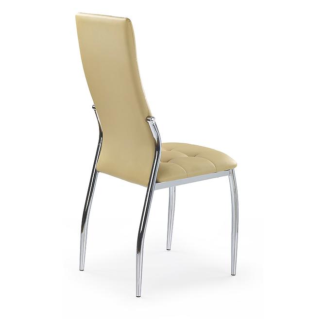 Stuhl K209 Metall/Kunstleder Beige 43x54x101