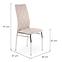 Stuhl K309 Stoff/Metall Hell Beige 43x57x97,10