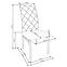 Stuhl K309 Stoff/Metall Hell Beige 43x57x97,11