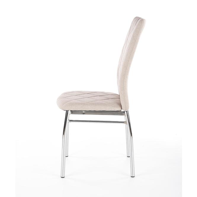Stuhl K309 Stoff/Metall Hell Beige 43x57x97