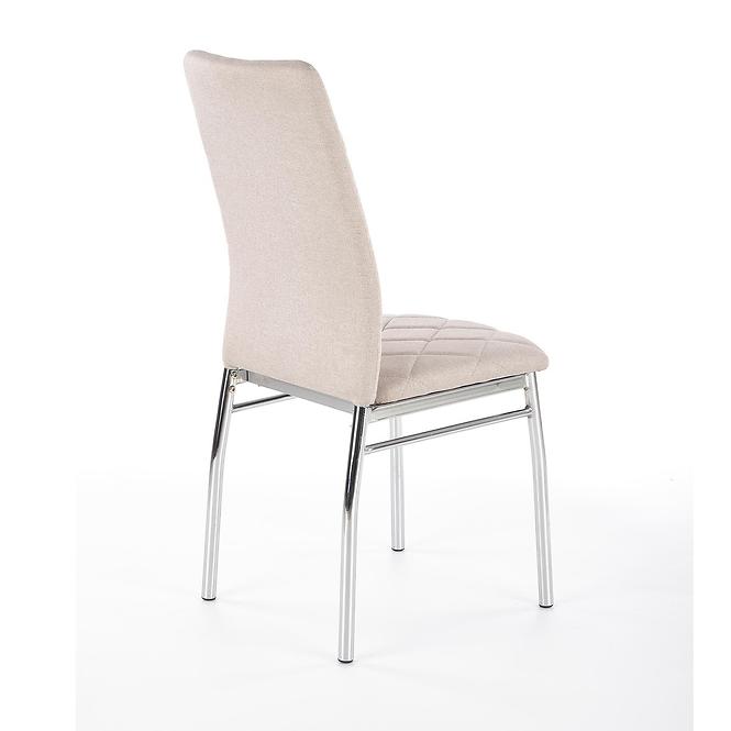Stuhl K309 Stoff/Metall Hell Beige 43x57x97