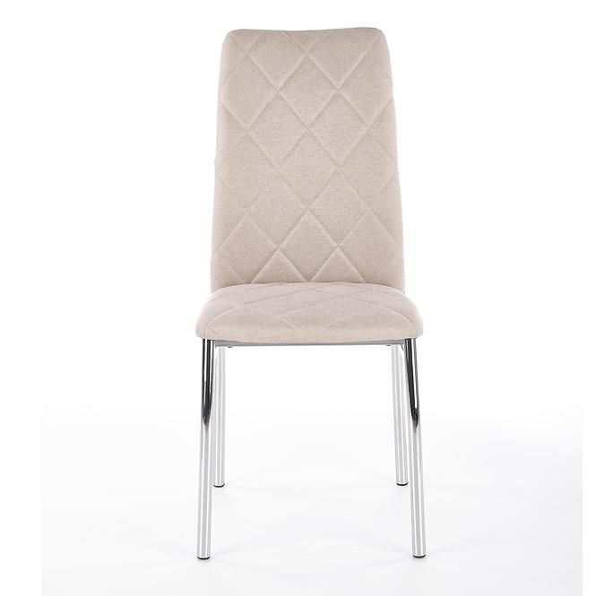 Stuhl K309 Stoff/Metall Hell Beige 43x57x97