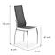 36HG+ŽIDLE K210 KOV/EKO KŮŽE ŠEDÝ-BÍLÝ 43X54X101,3