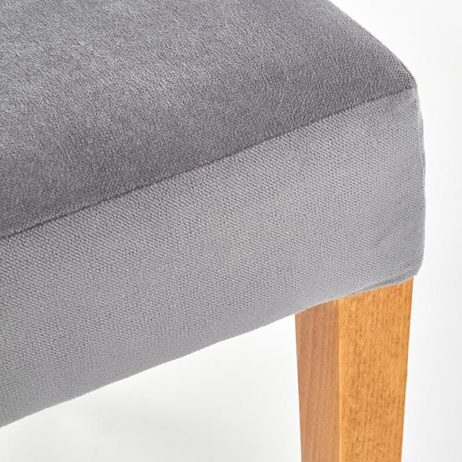 Stuhl Rois Holz/Samt Eiche/Granada 2725 43x58x94