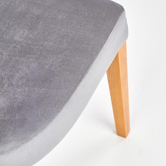 Stuhl Rois Holz/Samt Eiche/Granada 2725 43x58x94