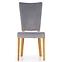 Stuhl Rois Holz/Samt Eiche/Granada 2725 43x58x94,2
