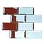 Mosaik Metro Big Mirror Silver 29,8/29,8