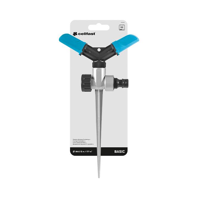 2-Arm-Rotationsregner Grau Basic 52-301