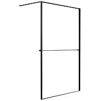 Duschwand WALK-IN Rest 120x195 schwarz