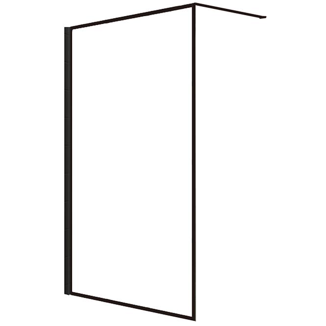Duschwand WALK-IN Tiz 100x195 schwarz