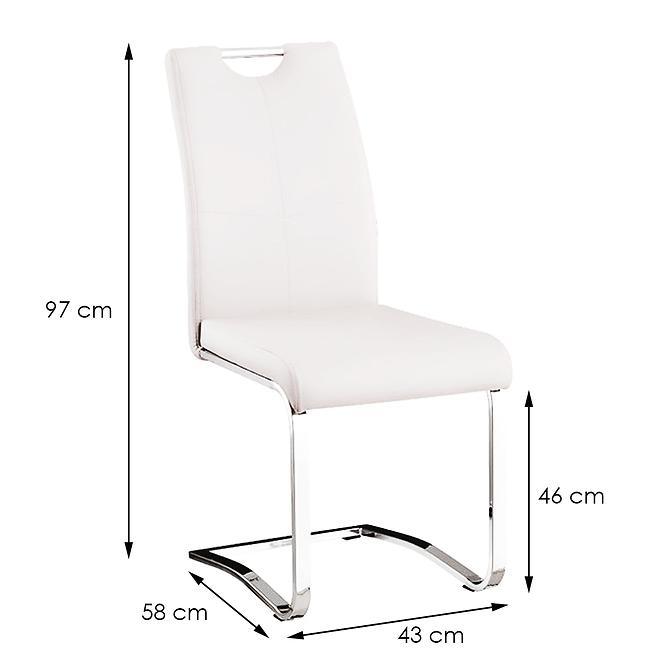 Stuhl Nicole white dc-302