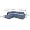 Ecksofa Kenya L Solid 99 + Solid 89,6