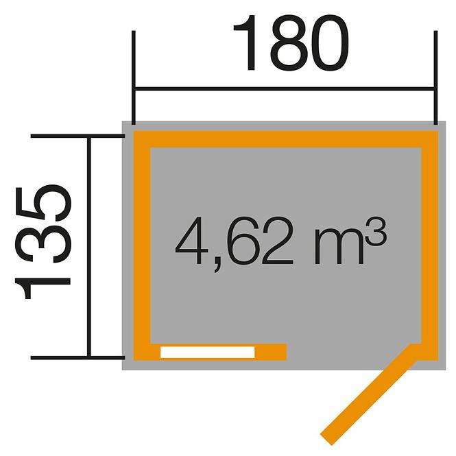 Gerätehaus Cynia 180x130 cm