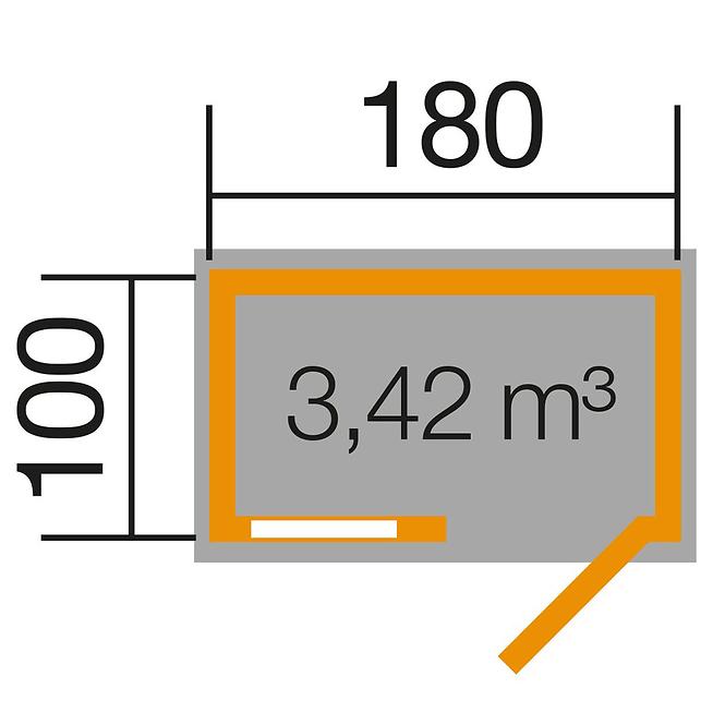 Gerätehaus Cynia 180x100 cm