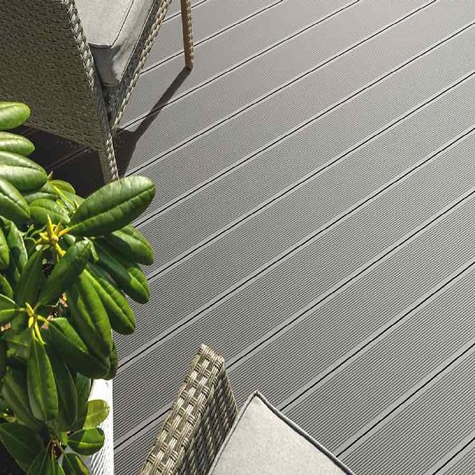 Terrassendiele Bergdeck Antracit 2400x150x25mm