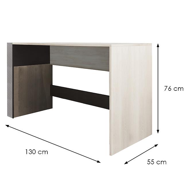 Schreibtisch Remo RM10 Eiche wilton/weiß/Anthrazit