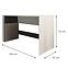 Schreibtisch Remo RM10 Eiche wilton/weiß/Anthrazit,3