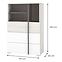 Kommode Remo RM7 Eiche wilton/weiß/Anthrazit,2