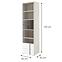 Regal Remo RM5 Eiche wilton/weiß/Anthrazit,2