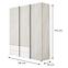 Schrank Remo RM1 Eiche wilton/weiß/Anthrazit,2