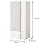 Schrank Remo RM2 Eiche wilton/weiß/Anthrazit,2