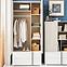 Schrank Remo RM2 Eiche wilton/weiß/Anthrazit,4