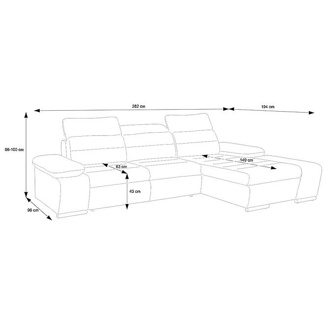 Ecksofa Korfu R rico 14