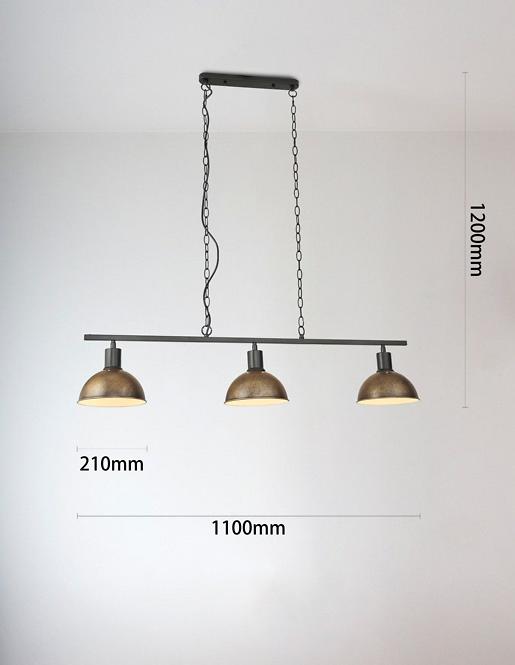 Lampe 2023016 BLACK + ANTIQUE BRONZE E27 LW3