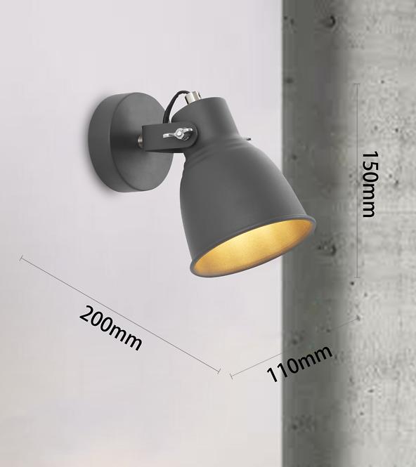 Lampe 2021151 DARK GREY E27 LS1