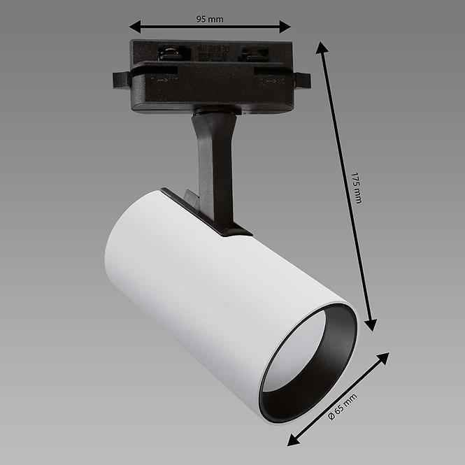 Lampe LUTER TRA GU10 WHITE/BLACK 04084 K1,2