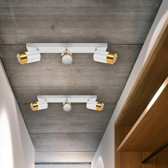 Lampe PUZON SPT GU10 3L WHITE/GOLD 04126 LS3,4