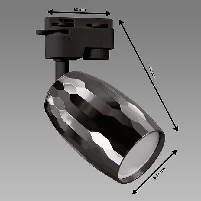Lampe SEZAM TRA GU10 BLACK 04083 K1,2