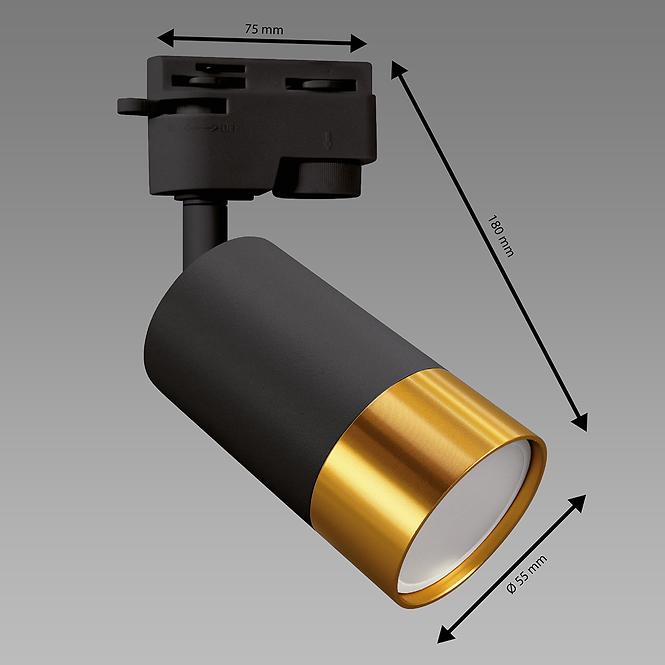 Lampe PUZON TRA GU10 BLACK/GOLD 04088 K1,2