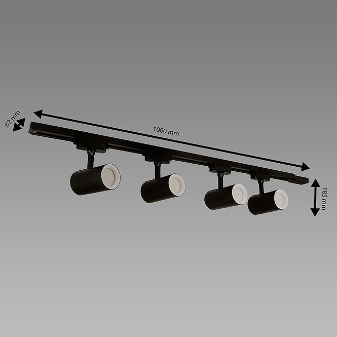 Lampe LUTER 4XGU10 BLACK 04080 SRT SZYN LW4,2