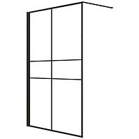 Duschwand WALK-IN Grand 120x195 schwarz