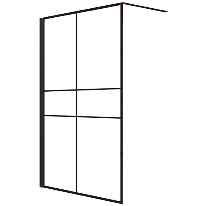 Duschwand WALK-IN Grand 120x195 schwarz