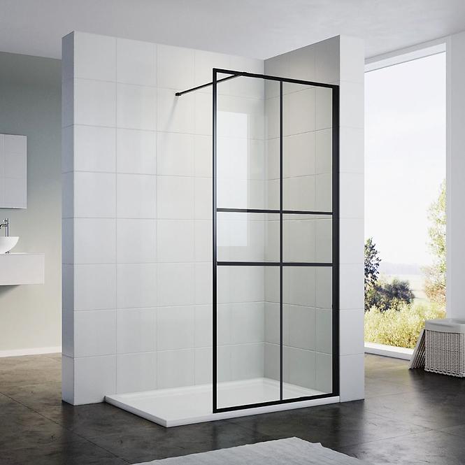 Duschwand WALK-IN Grand 120x195 schwarz