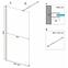 Duschwand Walk-in Aero Gold 100x195,5