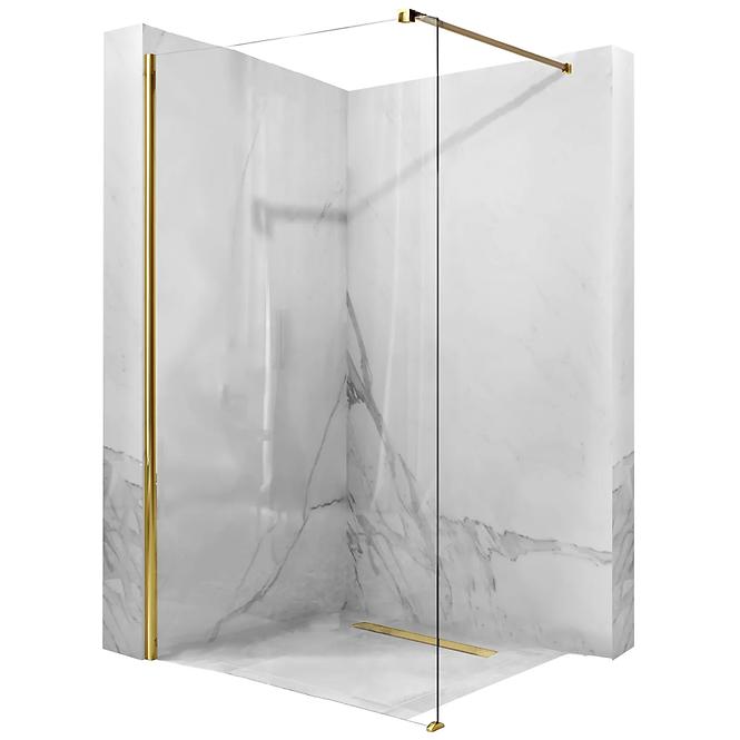 Duschwand Walk-in Aero Gold 120x195