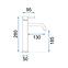 Waschbecken-Armatur hoch Rea Lungo Gold,2