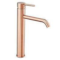 Badewanne-Armatur mit Duschset Rea Lungo Rosé-Gold