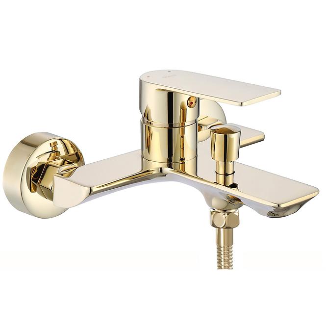 Badewanne-Armatur mit Duschset Rea Urban Gold